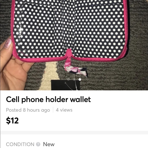 Wristlet with cell phone pocket - Picture 3 of 3